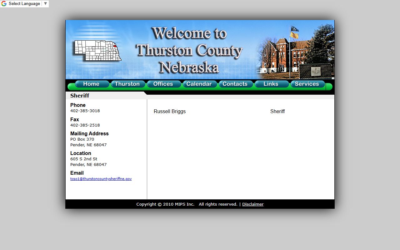 Thurston County Law Enforcement Center sheriff contact information
